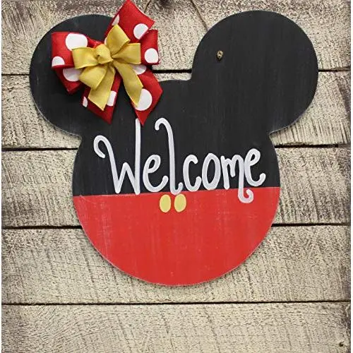Sassy South Front Door Décor Wooden Door Hanger Disney Wreath Sign