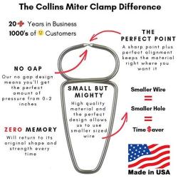 Collins Tool Miter Spring Clamps - 4 Pack