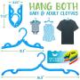 Baby Closet Size Dividers for Clothes - 13 Pack Unisex Neutral Dividers and Portable Folding Infant Hangers - Perfect Newborn Nursery Clothing Organizer and Storage for Boys Or Girls