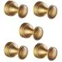 Leyden TM 5 Pcs Antique Brass Coat Hooks Wall Mounted Hangers Hardware Hanging Clothes Hat for Bathroom Accessories Leyden TM 5 Pcs Antique Brass Coat Hooks Wall Mounted Hangers Hardware Hanging Clothes Hat for Bathroom Accessories