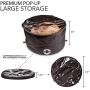Hat Mate Premium Hat Pop up Storage Free Cap Storage Bag, Large Hat Storage Travel Bag Round Hat Boxes Container. Hat Case for Baseball Caps.Dirt & Dust Protection