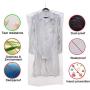 Voilamart 100 Pack Garment Bag Transparent 23.6" x 47.2" - Dustproof Polythene Hanging Clothes Suit Protector Dress Jacket Cover for Dry Cleaner, Home Storage, Travel, Wedding, Road Trip