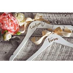 Personalized Wedding Dress Hangers for Bride and Bridesmaids