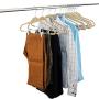 Velvet Hangers with Clips 20 Pack, Skirt/Pants Hangers, Strong & Durable Non Slip Hangers, Space Saving, Notched Shoulder Hangers, 360° Hook, Coat Hangers & Clip Hangers for Pants/Skirts.