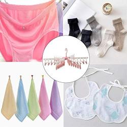 dissylove Clip and Drip Clothes/Laundry Drying Hanger,The Best Laundry Hanger for Clothes Bras Lingerie | 36 Clips
