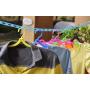 Zentto 10 Pcs Portable Folding Clothes Hangers with Anti-Slip Groove Color Plastic Bathroom Wardrobe Closet Drying Rack for Travel, Hiking, Camping Zentto 10 Pcs Portable Folding Clothes Hangers with Anti-Slip Groove Color Plastic Bathroom Wardrobe Closet Drying Rack for Travel, Hiking, Camping