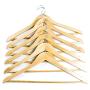 Clutter Mate Wood Clothes Hangers Natural Wooden Coat Hanger 20-Pack