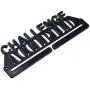 Challenge Accepted Running Marathon Sports Medal Display Rack Holder Hanger for Wall - Hang Your Race Medals