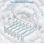 2pcs Magic Hanger Space Saving Hanger Multi-Function Cloth Hanger Hook Organizer Wardrobe Save Practical Hook Closet Pants Clip
