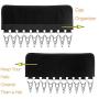 Lainrrew 2 Pack Multifunctional Cap Organizer Hanger, Portable Socks & Underwears Hangers Folding Clothes Hangers with 10 Clips Perfect for Travel Home