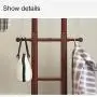 DZWLYX Solid Wooden Coat Rack Entryway Hall Bedroom Stand Tree Rack for Clothes Hat Handbag Jacket Scarf Hanger (Color : Wood) DZWLYX Solid Wooden Coat Rack Entryway Hall Bedroom Stand Tree Rack for Clothes Hat Handbag Jacket Scarf Hanger (Color : Wood)