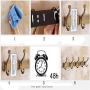 Hook Rail/Coat Rack Adjustable Wall Hooks Towel Hooks Stainless Steel Chrome Wall Mount Door Coat Hooks Clothes Hanger Rack Jacket Pegs For Bathroom Living Room Kitchen For Easy Installation , 4 hooks