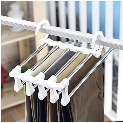 5pcs 5 Layer Magic Hanger for Clothes Trousers Home Closet Organizer Multi-Purpose Storage Hangers Pants Cloth Rack Folding Hangers 5pcs 5 Layer Magic Hanger for Clothes Trousers Home Closet Organizer Multi-Purpose Storage Hangers Pants Cloth Rack Folding Hangers