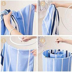 2pcs Spiral Hanger Cloth Bed Sheet Blanket Hook Closet Hanger Circle Clothes Hanger Clothes Drying Racks Home Accessories Supplies Decoration