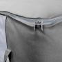 Sorbus Foldable Storage Bag Organizers, Large Clear Window & Carry Handles, Great for Clothes, Blankets, Closets, Bedrooms, and More (Gray)