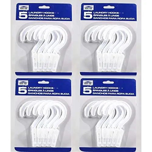 Lot Of 20 Handy Laundry Hanger Hooks / Clothes Pins / Hang Drying Clips Lot Of 20 Handy Laundry Hanger Hooks / Clothes Pins / Hang Drying Clips