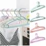 10pcs Random Colro Plastic Clothes Hangers Rack Outdoor Drying Rack for Kids Children Clothing Coat Closet