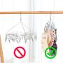 HJYPYJ Magic Hanger,Stainless Steel Multi-Functional Hanger Clip,Windproof Non-Slip Space Saving Organizer Hanger Strong Bearing Capacity / 3 pcs/with Clips 6