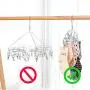 HJYPYJ Magic Hanger,Stainless Steel Multi-Functional Hanger Clip,Windproof Non-Slip Space Saving Organizer Hanger Strong Bearing Capacity / 3 pcs/with Clips 6