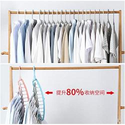 10pcs Random Color Useful Space Saver Wonder Magic Clothes Hanger Closet Racks Organizer Hanging Coat Dress Hooks Decoration