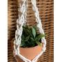 Macrame Mini Car Plant Hanger. Car Accessory