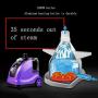 WYZXR Upright Garment Steamer 1.6L Upright Garment Steamer 1800W Professional Clothes Steamer Iron Handheld 11 Files with Hangers,Purple