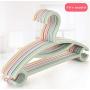 New Kids Clothes Hangers 10Pcs Random Color Outdoor Clothes Drying Rack Children Non-Slip Plastic Baby Trousers Rack Garment Coat Hangers