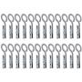 Cabilock Clothes pin 24PCS Plastic Windproof Clothes Pegs Laundry Hook Hanger Clothes Hanging Clips Household Clothes pin Hook Socks Folder (Grey)