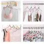 Travel Hangers Folding Hangers with 24 Clips Portable Clothes Hangers, Non-Slip, Lightweight for Home and Travel 12 PCS