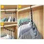 QsQueen Magic Clothe Hanger Pack of 10 Space Saving Clothes Hangers Multi Functional Metal and ABS Plastic Closet Organizer Hanger for T-Shirts, Blouses, Pants and Coats QsQueen Magic Clothe Hanger Pack of 10 Space Saving Clothes Hangers Multi Functional Metal and ABS Plastic Closet Organizer Hanger for T-Shirts, Blouses, Pants and Coats