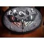 Holo Deaths Head Hawkmoth Lunar Moon Phases Hand Made 3 Hook Jewelry Key Hanger Organizer