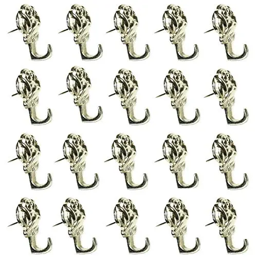 LEE House Rose Push Pin Picture Hanger Piece-18 (Gold)