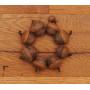 Tan Wool Felted Acorn Ornaments, muted colors, also available without hangers
