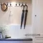 Arks Royal Heavy Duty Metal Coat Hook with Ball Ends, Thick Long Retro Prong Hat Hook Bath Towel Closet Clothes Hanger Rail Garment Holder, Flat Black, 6 PCS Arks Royal Heavy Duty Metal Coat Hook with Ball Ends, Thick Long Retro Prong Hat Hook Bath Towel Closet Clothes Hanger Rail Garment Holder, Flat Black, 6 PCS