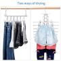 IEOKE Pants Hangers 2 Pack, 6-in-1 Multi-Function Trousers Hangers with Clips, Plastic Hangers for Heavy Duty Ultra Thin Space Saving