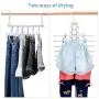 IEOKE Pants Hangers 2 Pack, 6-in-1 Multi-Function Trousers Hangers with Clips, Plastic Hangers for Heavy Duty Ultra Thin Space Saving IEOKE Pants Hangers 2 Pack, 6-in-1 Multi-Function Trousers Hangers with Clips, Plastic Hangers for Heavy Duty Ultra Thin Space Saving