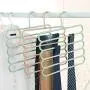 Yeldou S Shaped Hangers,5 Tiers/Layers Sturdy Clothes Hangers for Saving Space,Traveling