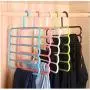 Pants Hangers Holders Multifunction Trousers Hanger Storage Rack Clothes Hanger Tie Scarfs Belt Towel Non-Slip Magic Hanger 5PC Color Random Pants Hangers Holders Multifunction Trousers Hanger Storage Rack Clothes Hanger Tie Scarfs Belt Towel Non-Slip Magic Hanger 5PC Color Random