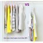 Magic Clothes Hanger Closet Storage Hanger, Yoobaby Collapsible Folding Space Saving Closet Organizer Hanger Non-slip, Drying Clothes Direct Storage in Closet, White