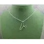 Sterling Silver Hanger Necklace- Wire Hanger Pendant
