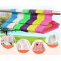Portable Clothes Drying Rack Baby Clothes Hangers Plastic Anti Skid Clothes Hangers Skirt Pants Clothes Hanger 20pcs Random Color