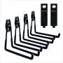 Garage Hooks, 4 Pack Wall Mount Storage Hanger with 2 Extension Cord Holder Organizer, Heavy-Duty 7.5 inch Long Hooks for Ladder, Ski, Sports, Utility, Garden Tool, Hose Storage Rack Organization Garage Hooks, 4 Pack Wall Mount Storage Hanger with 2 Extension Cord Holder Organizer, Heavy-Duty 7.5 inch Long Hooks for Ladder, Ski, Sports, Utility, Garden Tool, Hose Storage Rack Organization