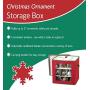 nGenius See-Through Christmas Ornament Storage Boxes for 27 Large Ornaments