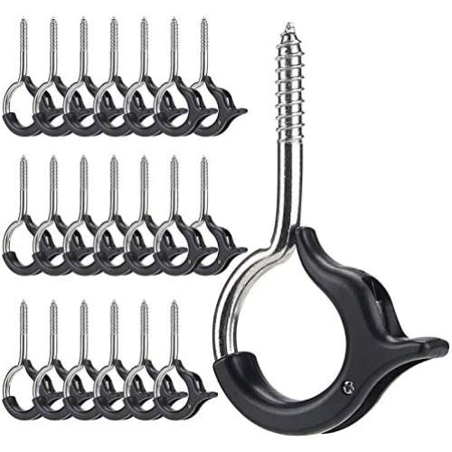 Q-Hanger,20 Pack Lights Hanger Hooks,Q Hanger Screw Hooks,Hooks for Outdoor Lights,Permanent Christmas for Outdoor String Light