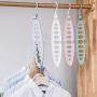 MEIYIN 360 Rotation Multifunction Space Saving 9-Hole Magic Clothes Hanger Closet Coat Hanger with Hook