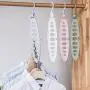 MEIYIN 360 Rotation Multifunction Space Saving 9-Hole Magic Clothes Hanger Closet Coat Hanger with Hook