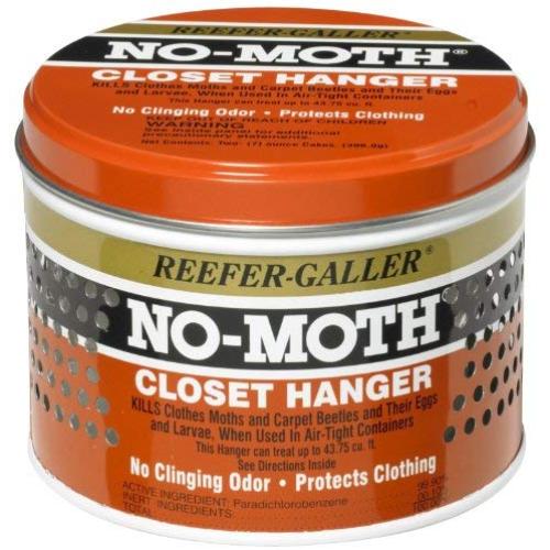Reefer-Galler NO Moth Closet Hanger Kills Clothes Moths, Carpet Beetles, and Eggs and Larvae