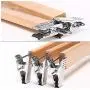 10pcs Durable Skirt Practical Anti Slip Laundry Clothes Hanger Pants Home Anti-Rust Natural Slack with Clips Wooden Adjustable Decoration 10pcs Durable Skirt Practical Anti Slip Laundry Clothes Hanger Pants Home Anti-Rust Natural Slack with Clips Wooden Adjustable Decoration