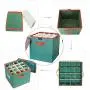 IC ICLOVER Holiday Ornaments Storage Box, Christmas Decorations Ball Containers with lid & Adjustable 64 Compartment Cube Organizer Detachable Dividers for Home Office Xmas Wedding 12x12x12 Inch,Green IC ICLOVER Holiday Ornaments Storage Box, Christmas Decorations Ball Containers with lid & Adjustable 64 Compartment Cube Organizer Detachable Dividers for Home Office Xmas Wedding 12x12x12 Inch,Green