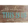 This is Us Wooden Door Hanger Tag